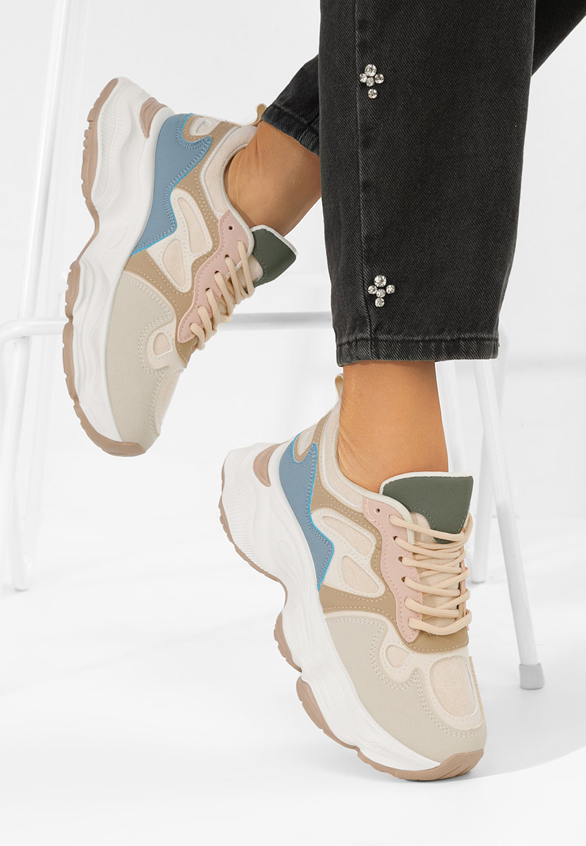 Cникърси на платформа Glavora многоцветен