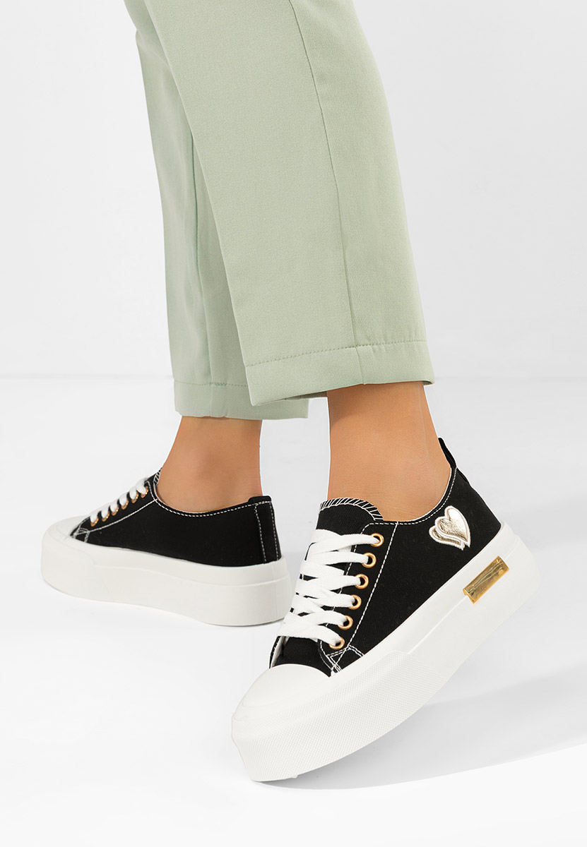 Cникърси на платформа Inimia черни