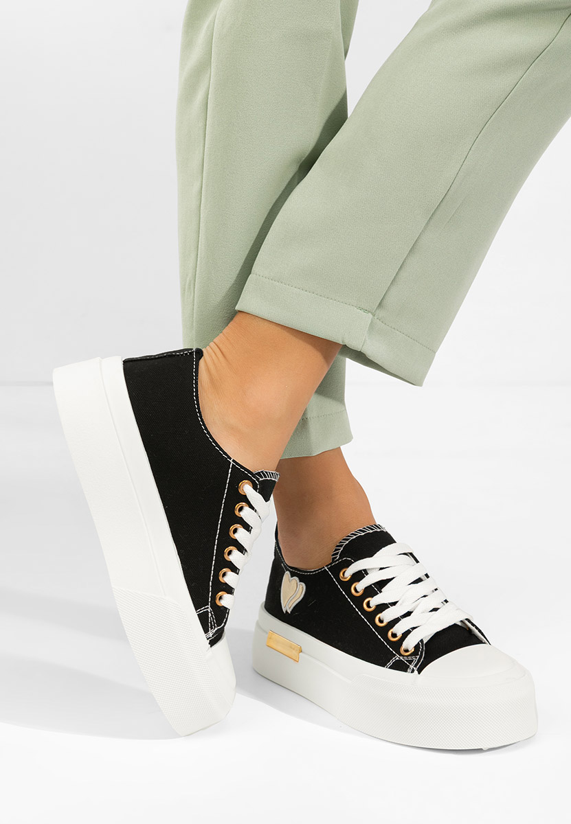 Cникърси на платформа Inimia черни