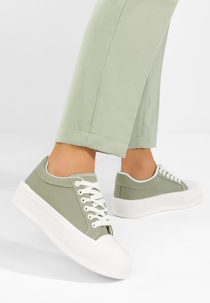 Кецове на платформа Antonea зелен