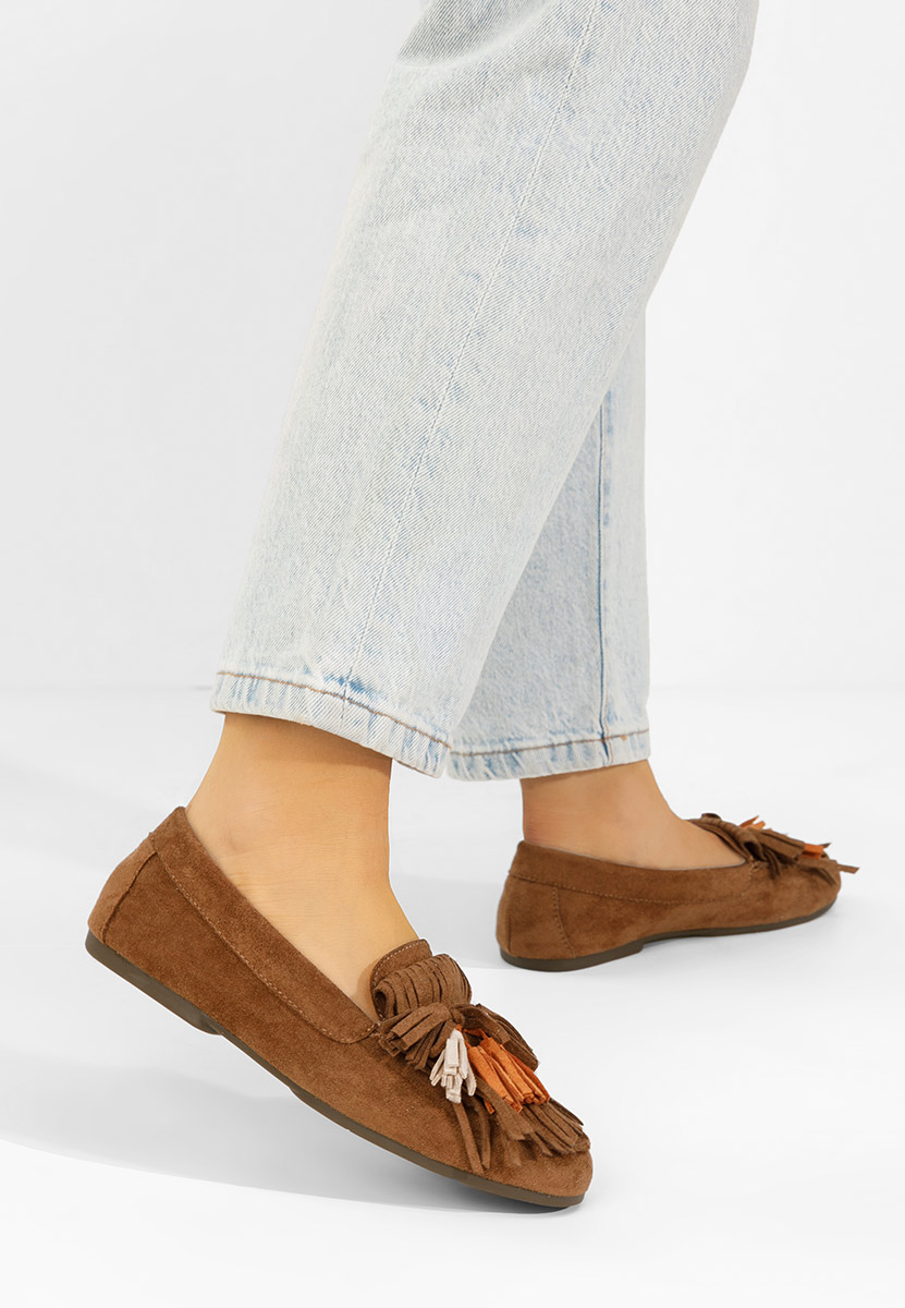 Дамски мокасини Sedania камел