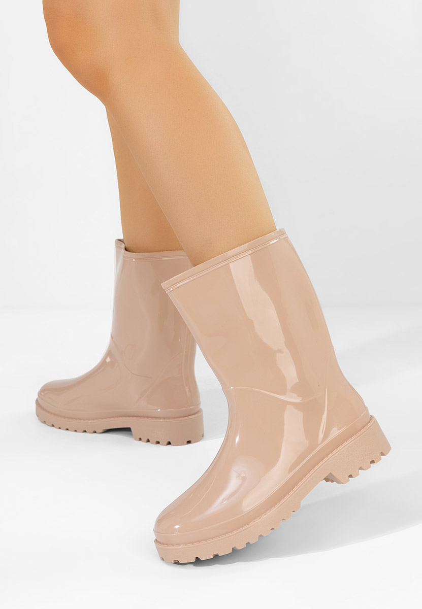 Гумени ботуши Jalena V2 бежов