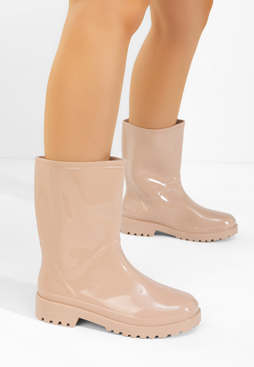 Гумени ботуши Jalena V2 бежов