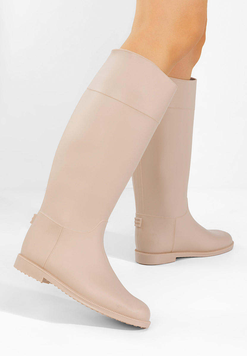 Гумени ботуши Angelena V2 бежов