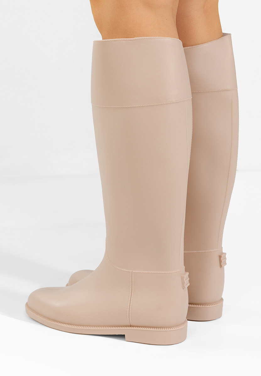 Гумени ботуши Angelena V2 бежов