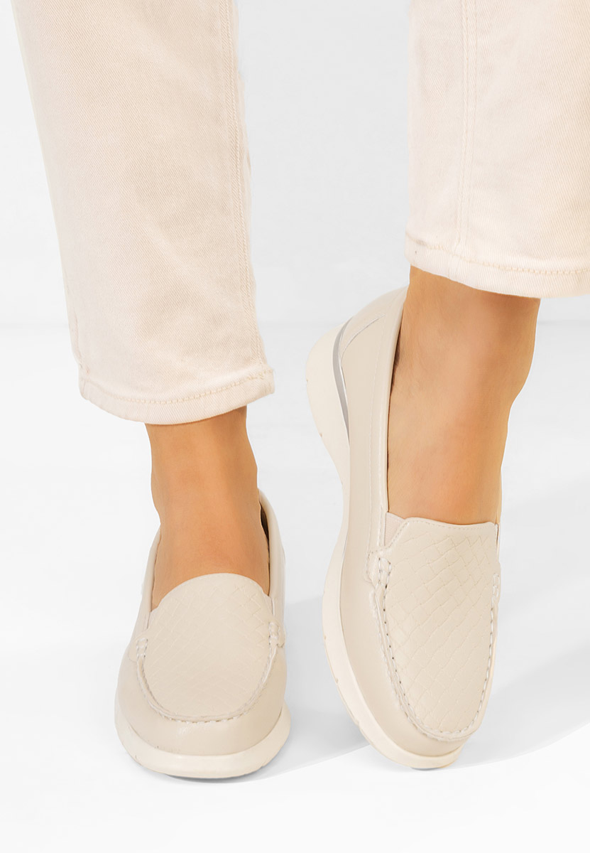 Дамски мокасини Seona бежов