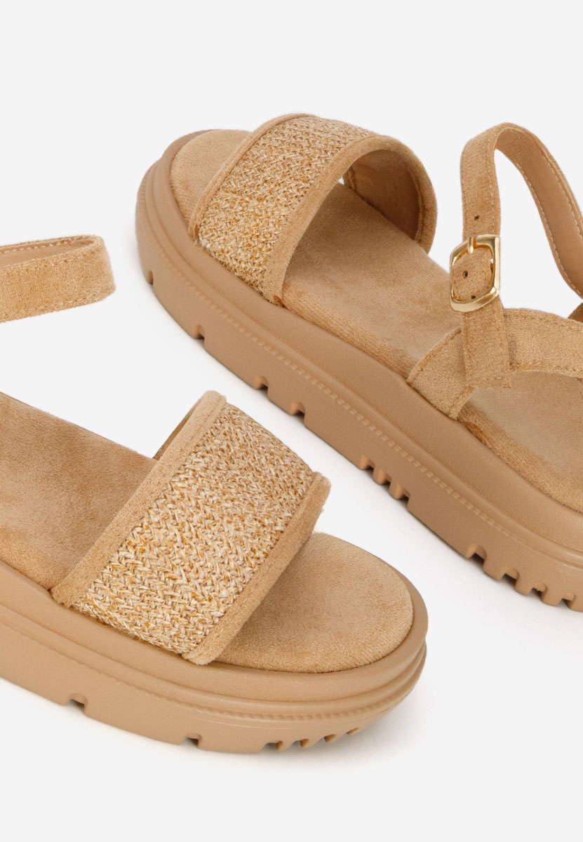 Сандали на платформа Donetia камел