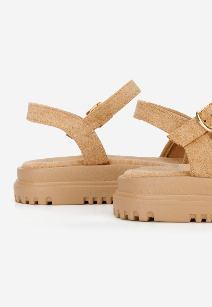 Сандали на платформа Donetia камел
