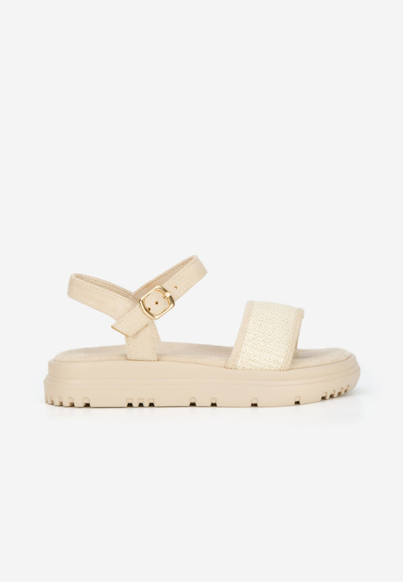 Сандали на платформа Donetia бежов