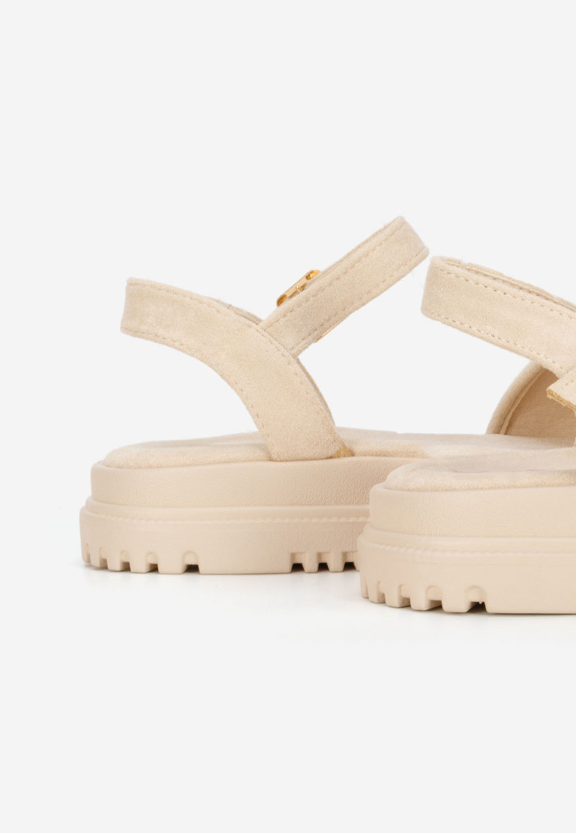 Сандали на платформа Donetia бежов