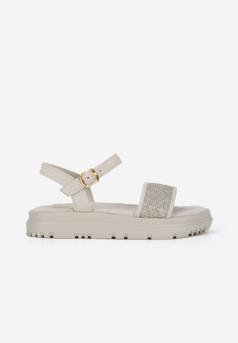 Сандали на платформа Donetia сив