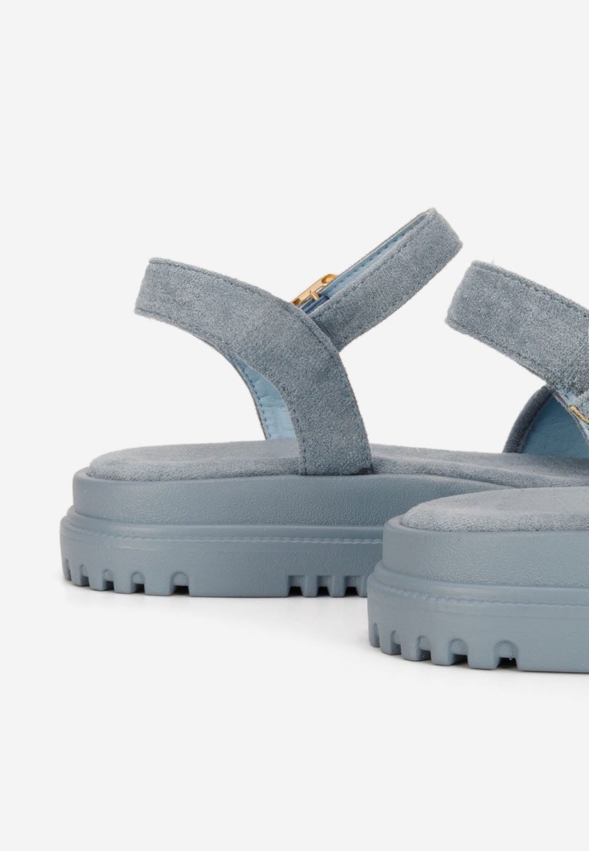 Сандали на платформа Donetia син