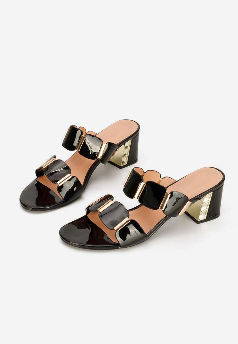 Чехли на ток Raniela черни