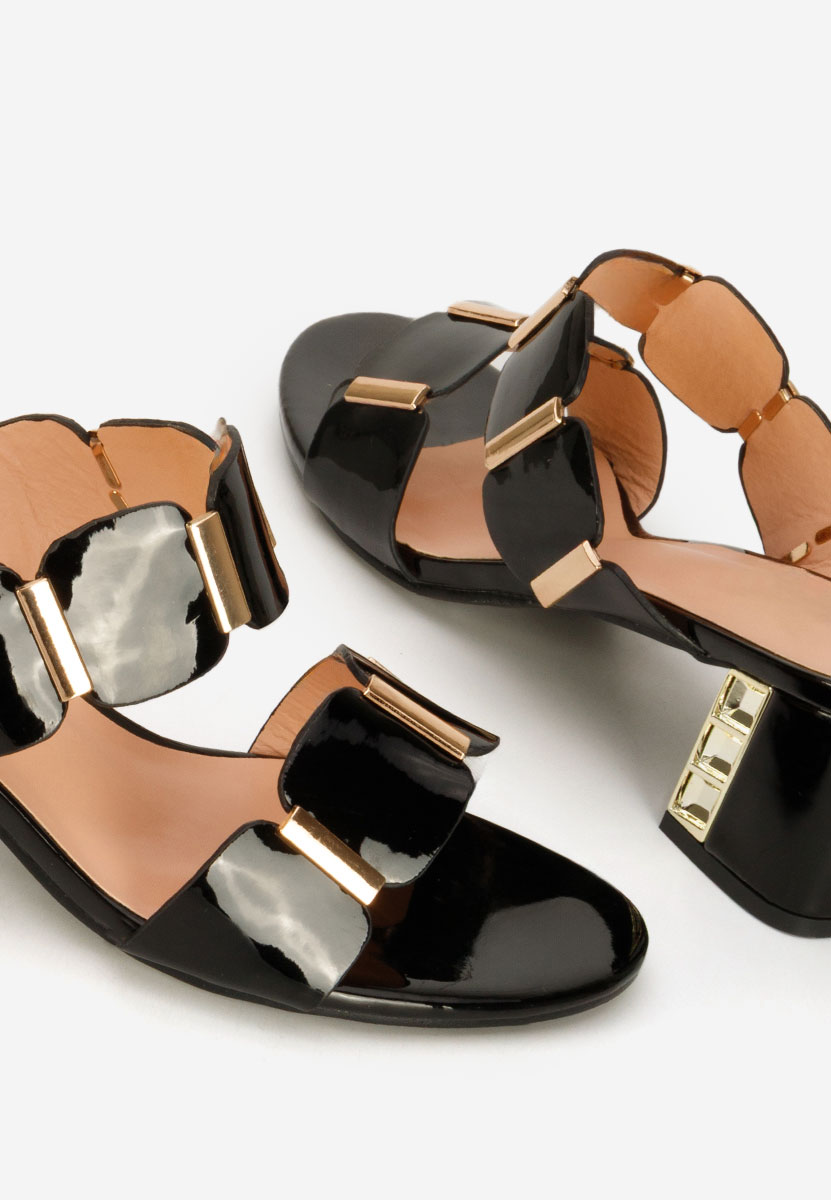 Чехли на ток Raniela черни