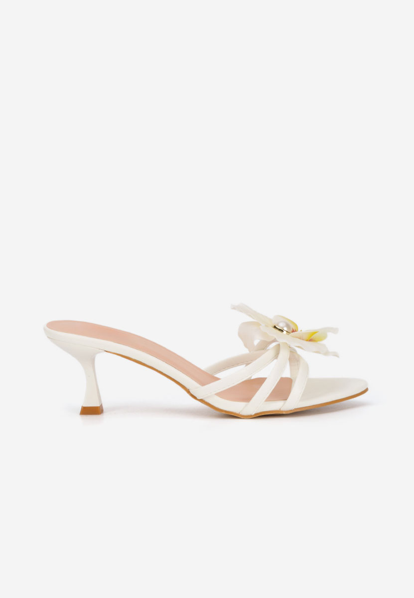 Чехли на ток Florentia бели