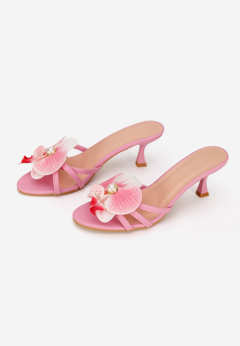 Чехли на ток Florentia розов