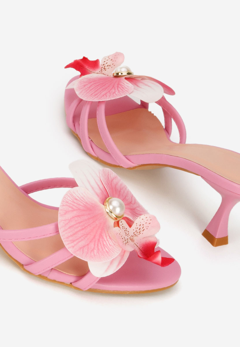 Чехли на ток Florentia розов