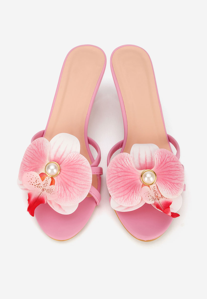 Чехли на ток Florentia розов