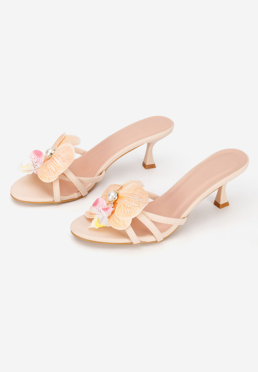 Чехли на ток Florentia бежов