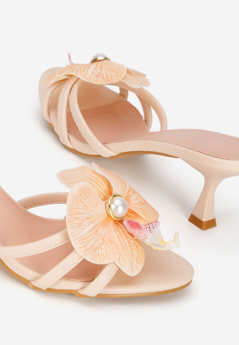 Чехли на ток Florentia бежов