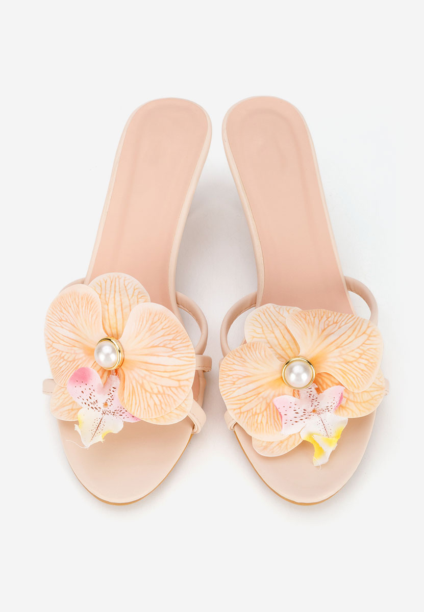 Чехли на ток Florentia бежов