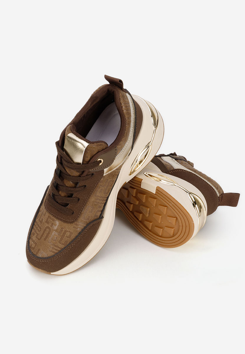 Cникърси на платформа Nezela кафяв