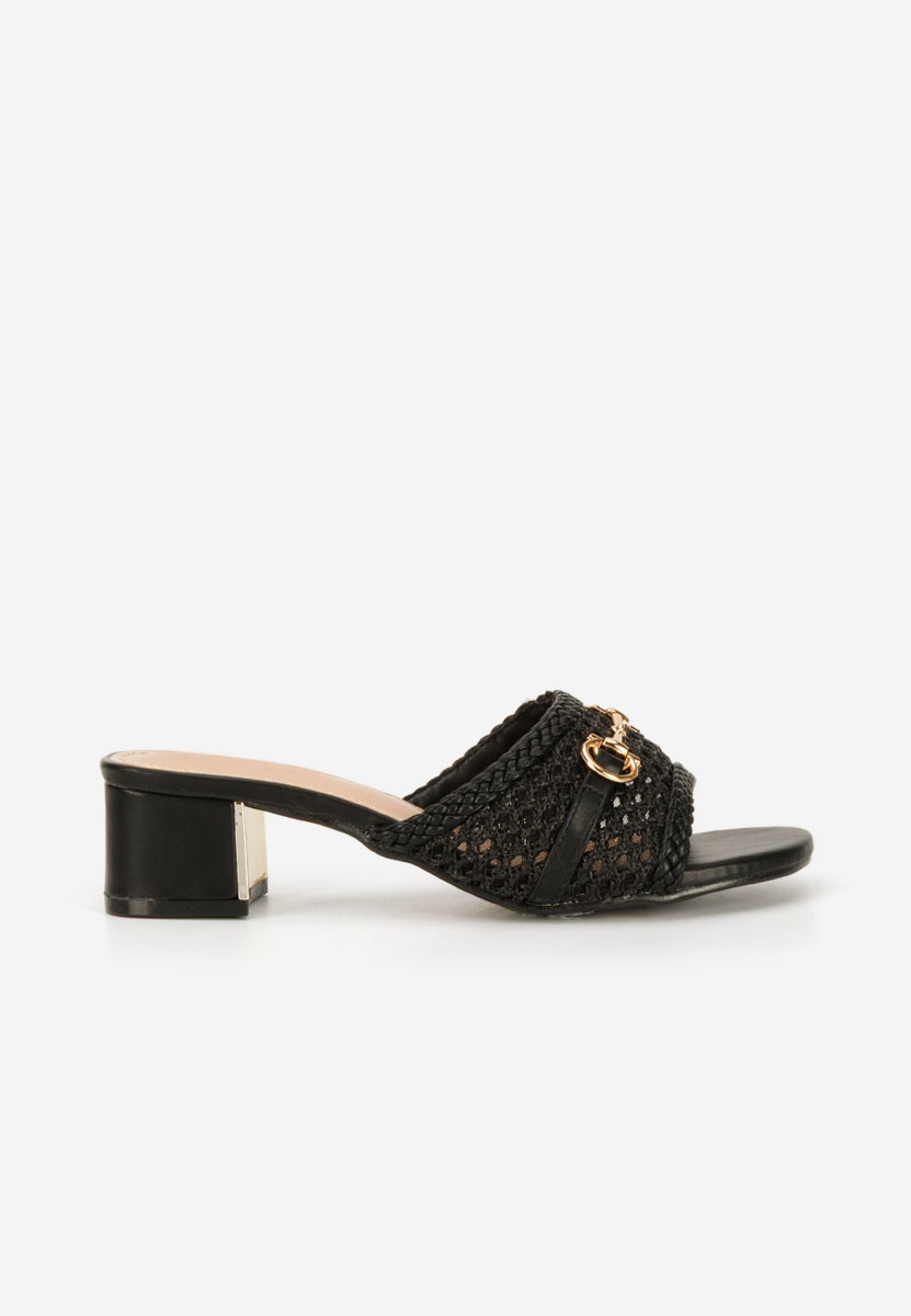 Чехли на ток Giustinia черни