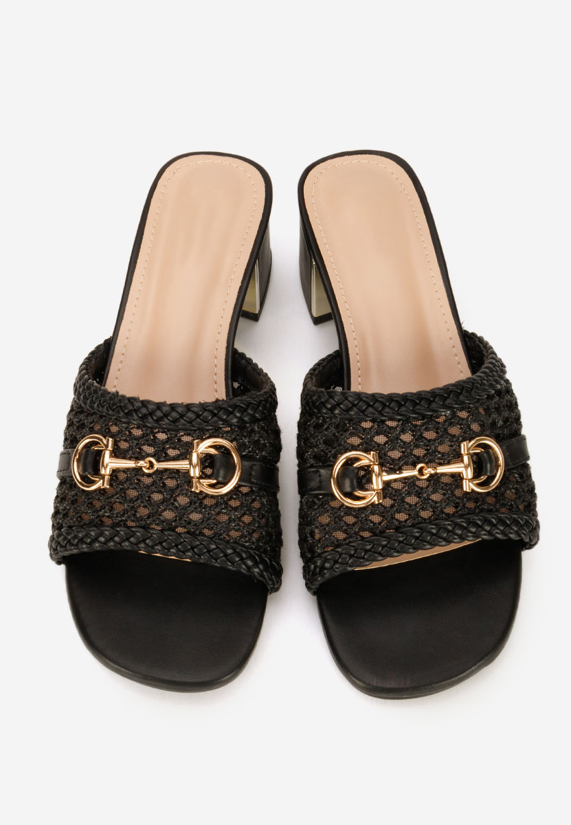 Чехли на ток Giustinia черни