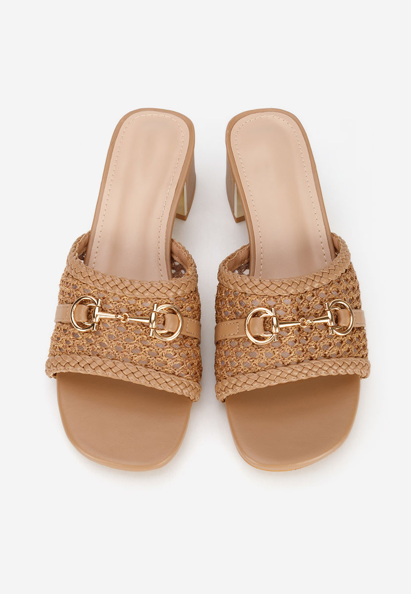 Чехли на ток Giustinia камел