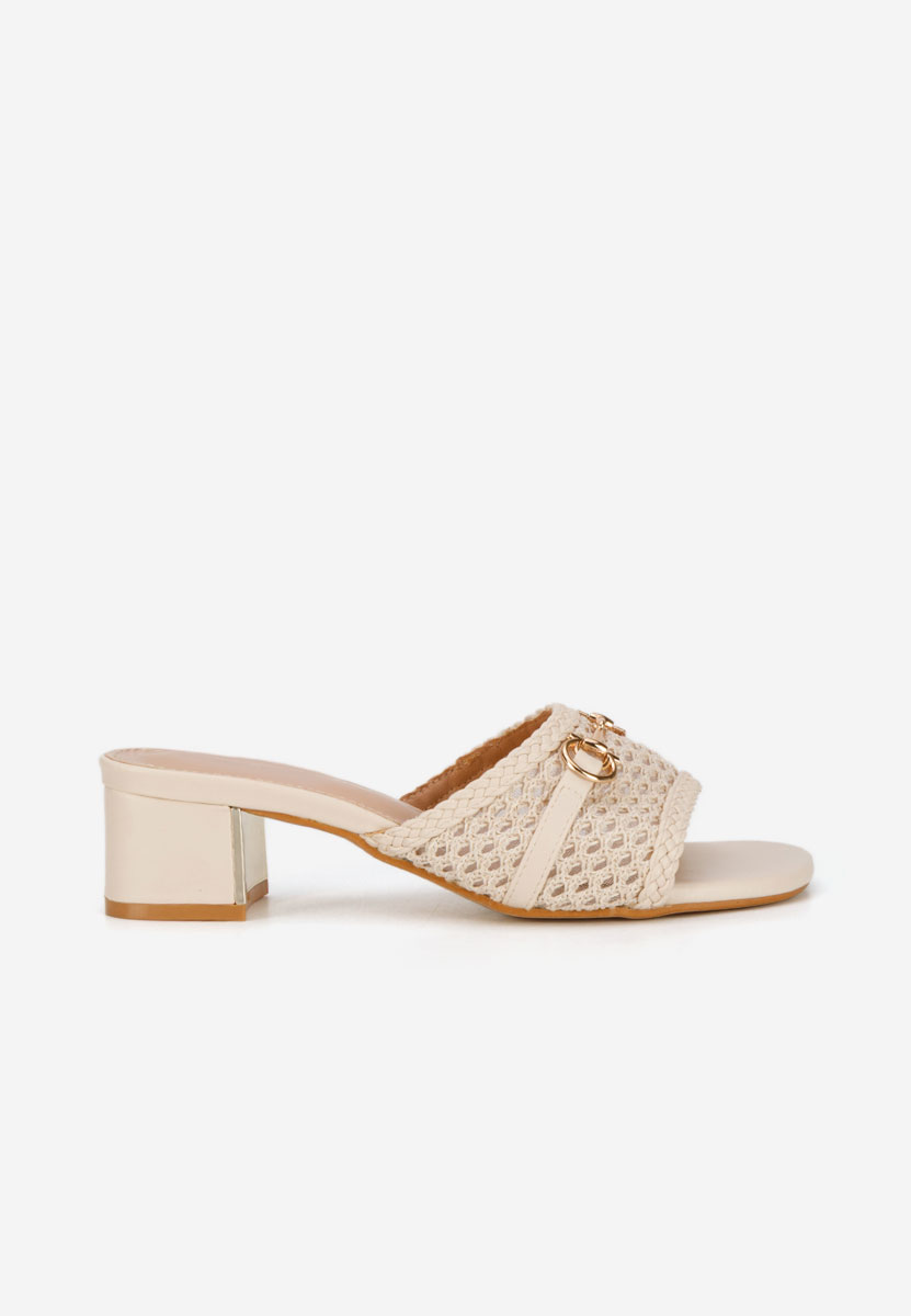 Чехли на ток Giustinia бежов