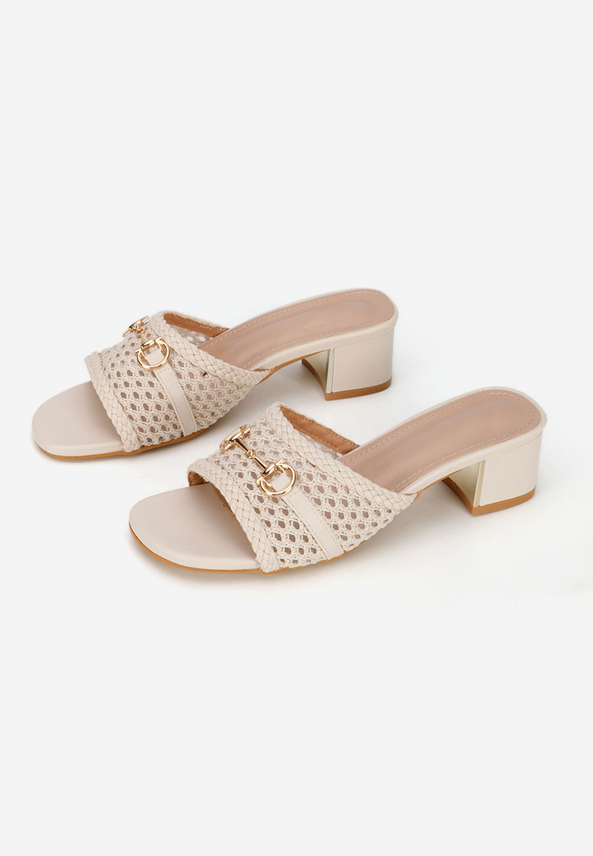 Чехли на ток Giustinia бежов