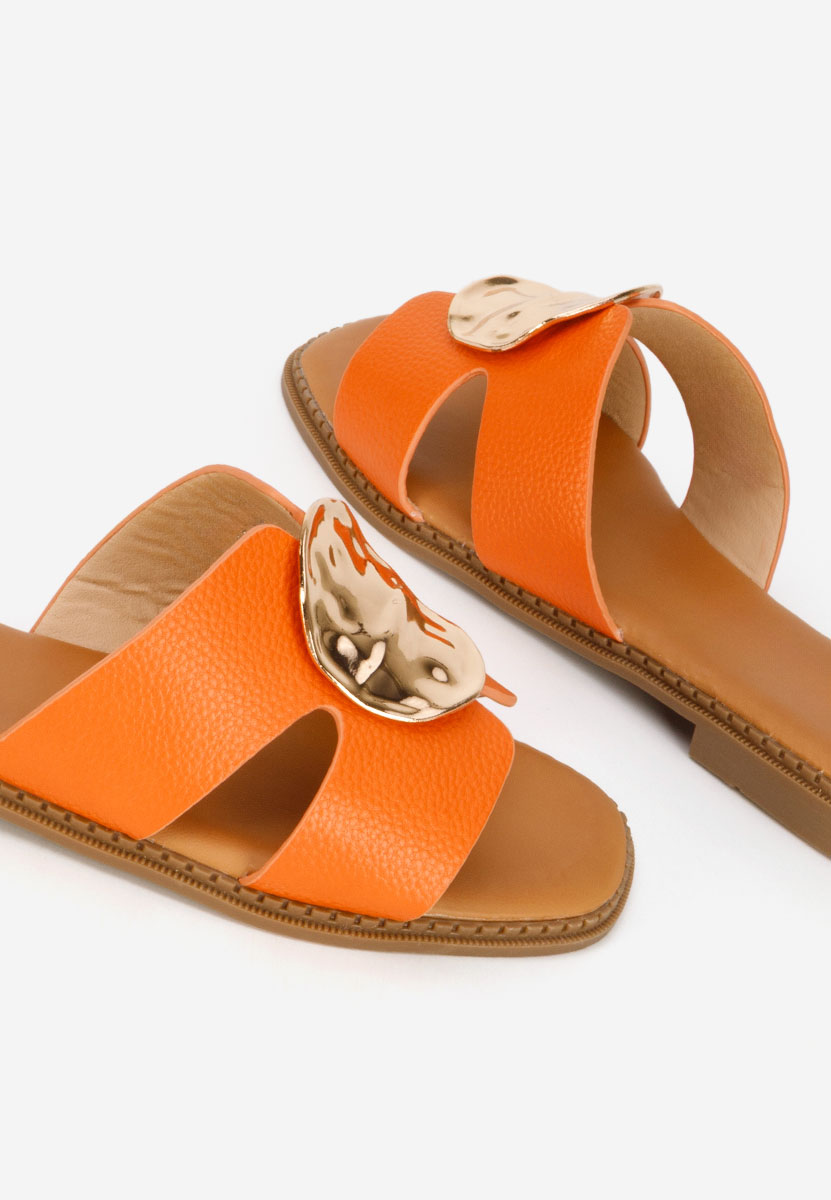 Дамски чехли Klarina портокал