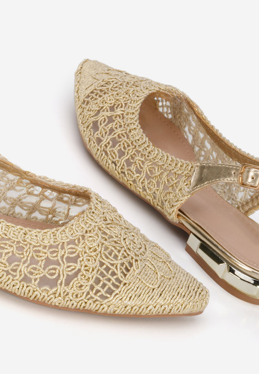 Дамски балерини Kapia златен