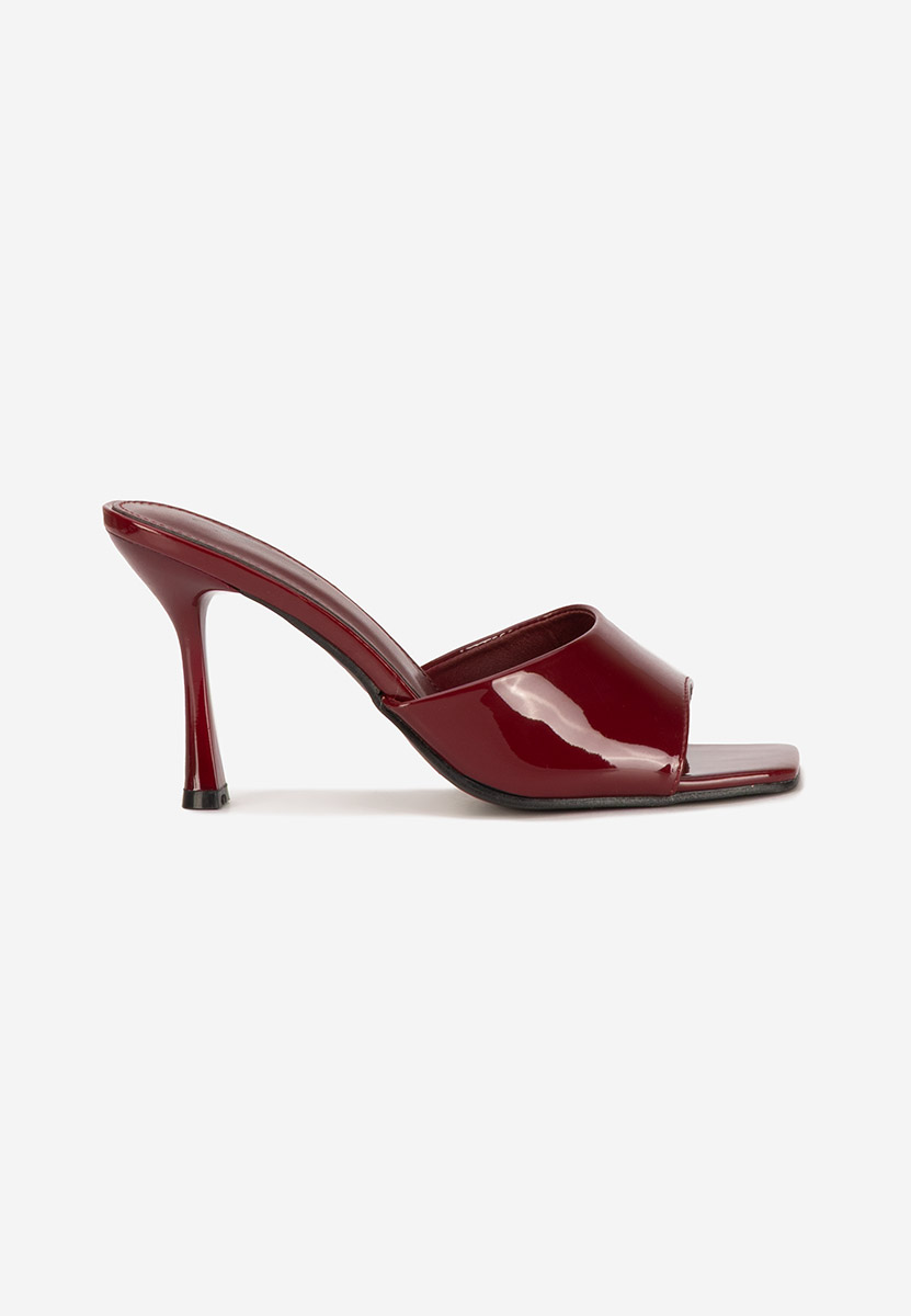 Чехли на ток Eliseia Винено червено