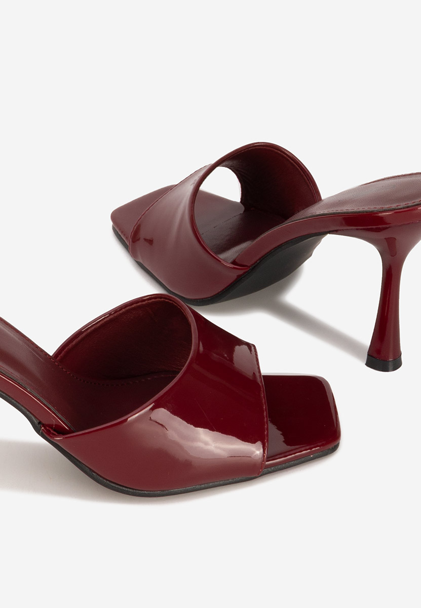 Чехли на ток Eliseia Винено червено