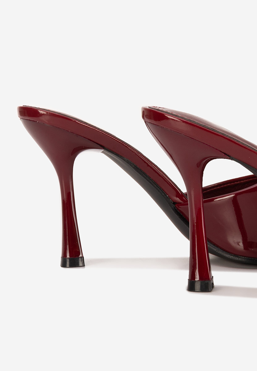 Чехли на ток Eliseia Винено червено