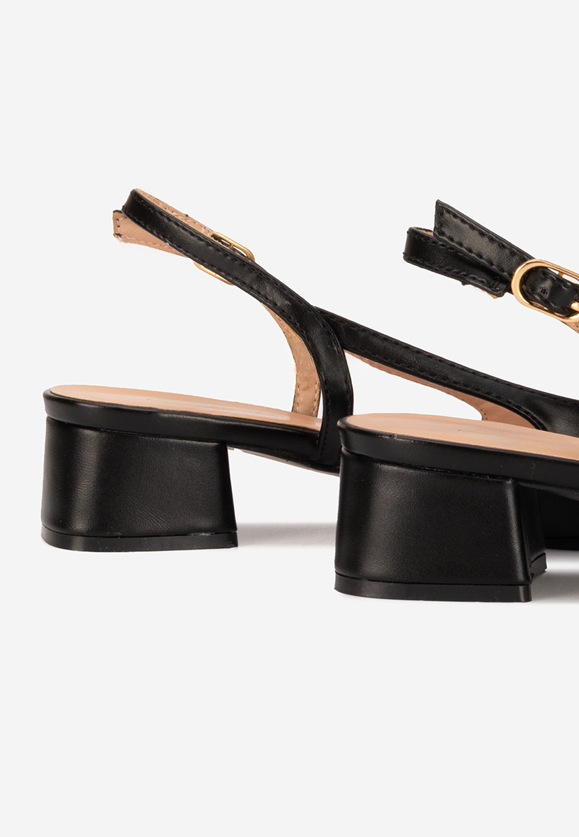 Обувки на ток Alexonia черни