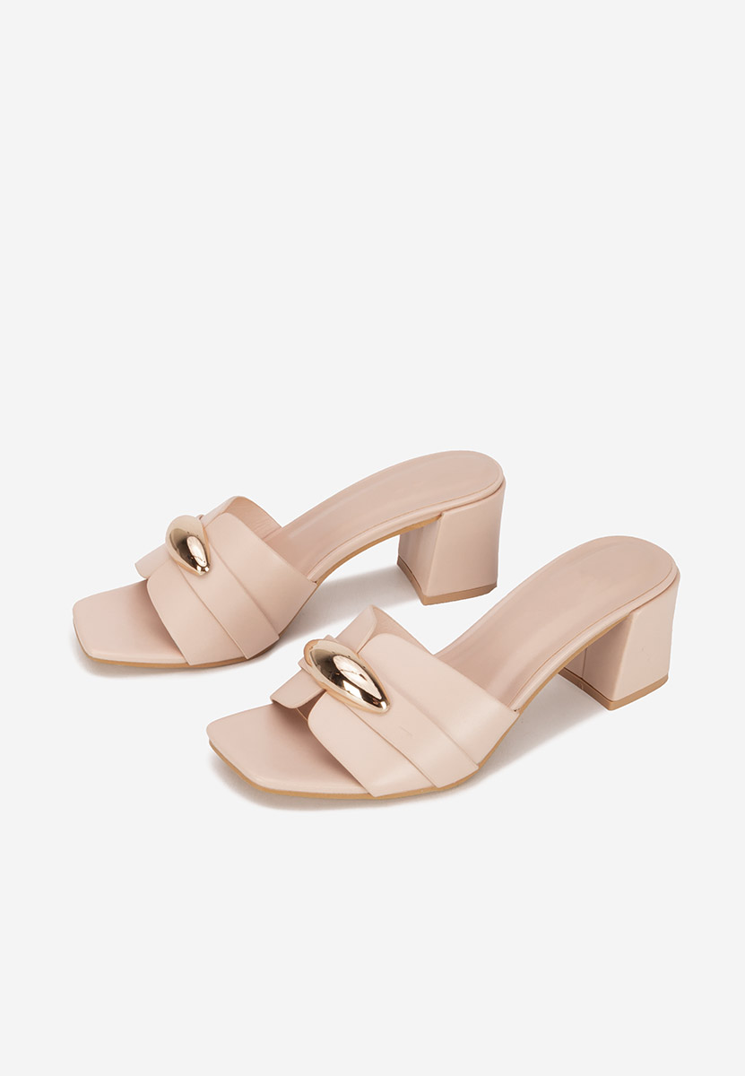 Чехли на ток Siminea бежов