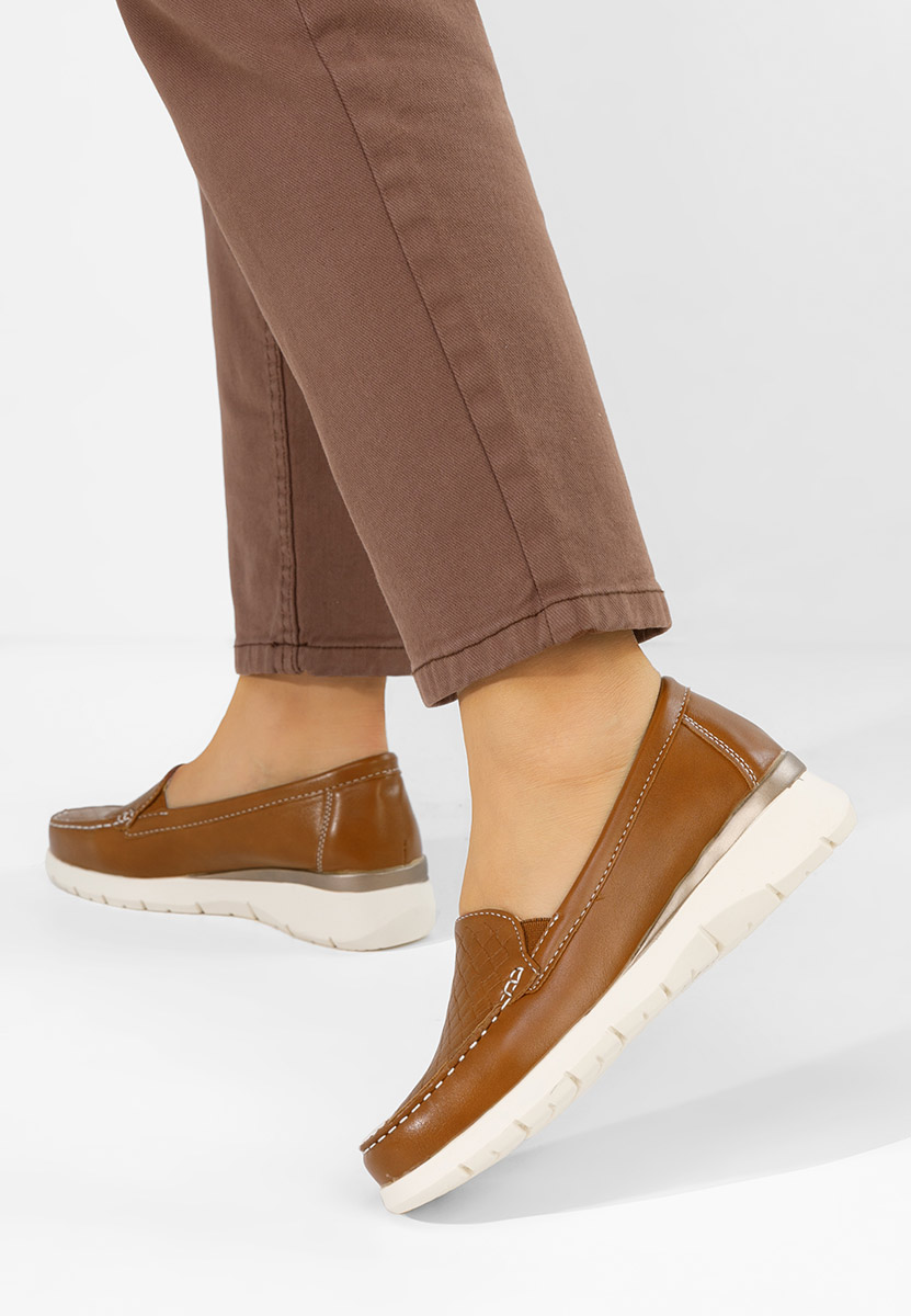 Дамски мокасини Seona камел