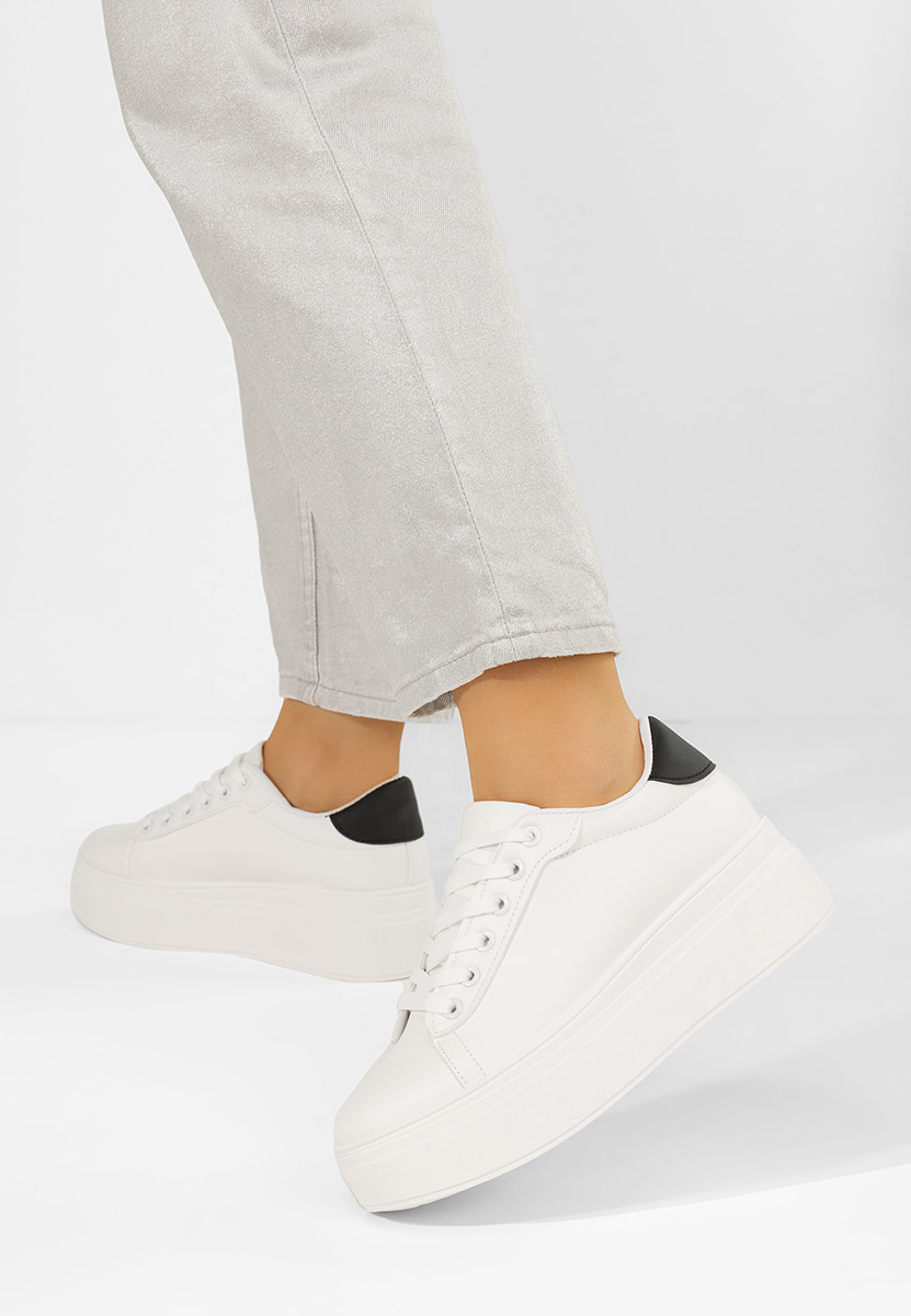 Cникърси на платформа Albea V2 бели