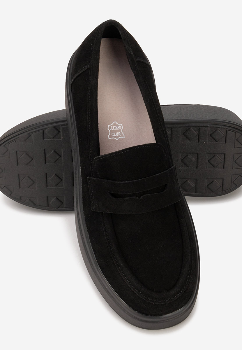 Mокасини на платформа Herminia черни