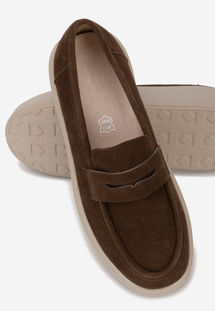 Mокасини на платформа Herminia кафяв