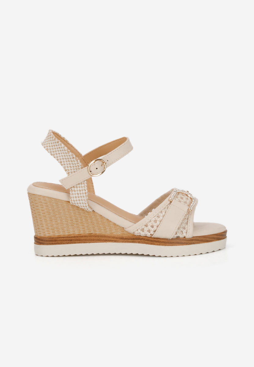 Сандали на платформа Ramiela бежов