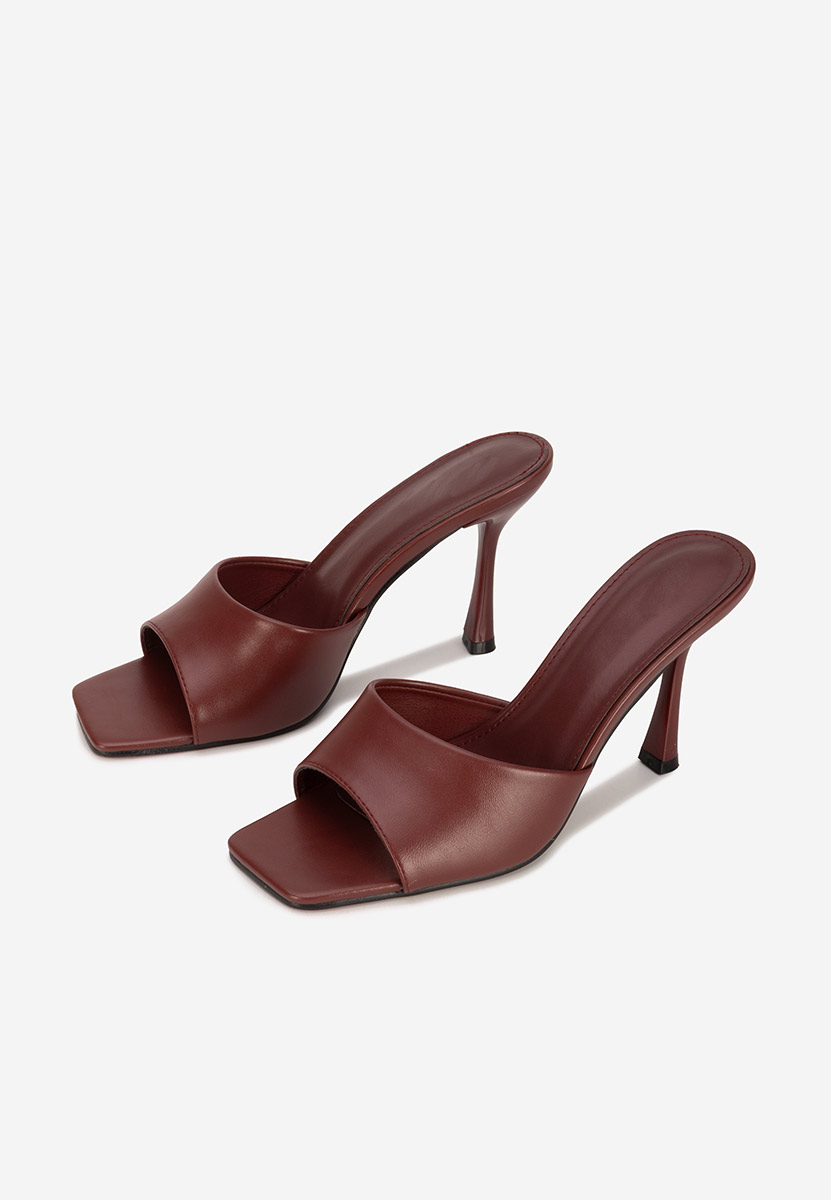 Чехли на ток Eliseia V2 Винено червено