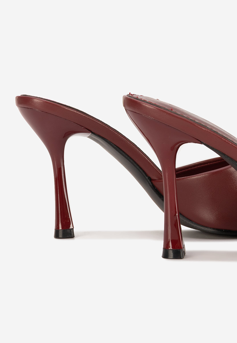 Чехли на ток Eliseia V2 Винено червено