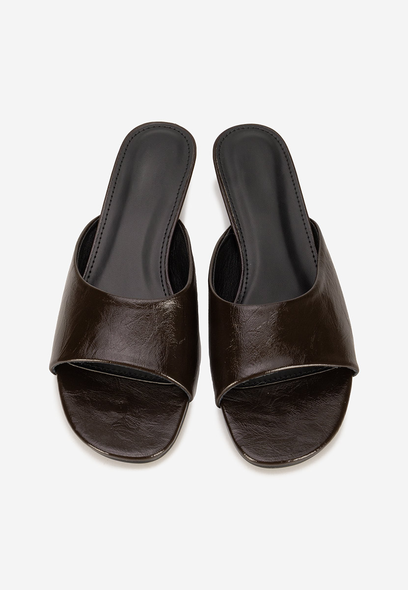 Чехли на ток Afelia кафяв