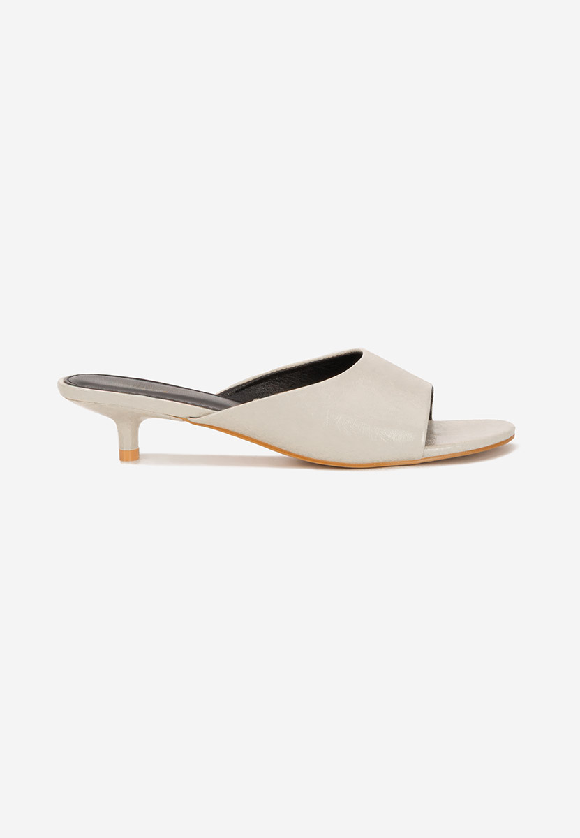 Чехли на ток Afelia бежов