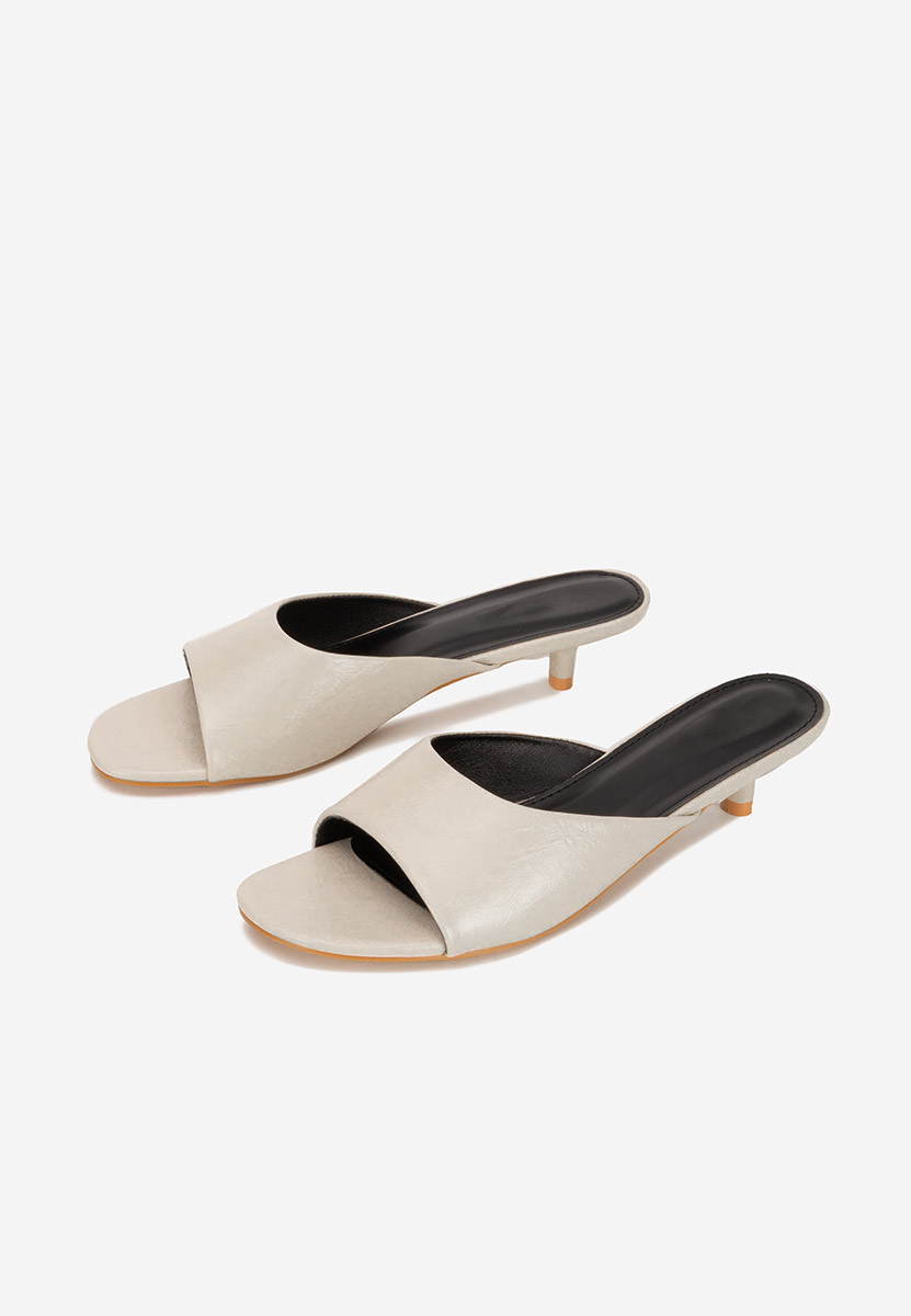 Чехли на ток Afelia бежов