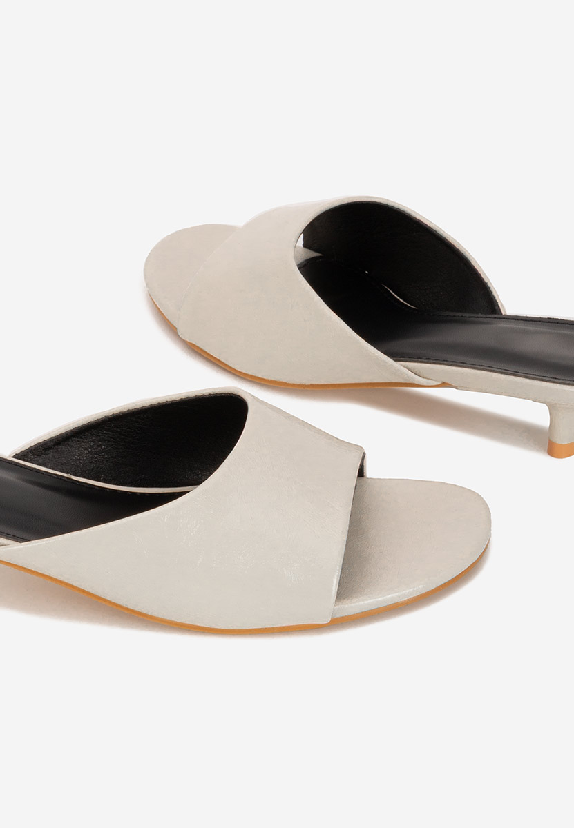 Чехли на ток Afelia бежов