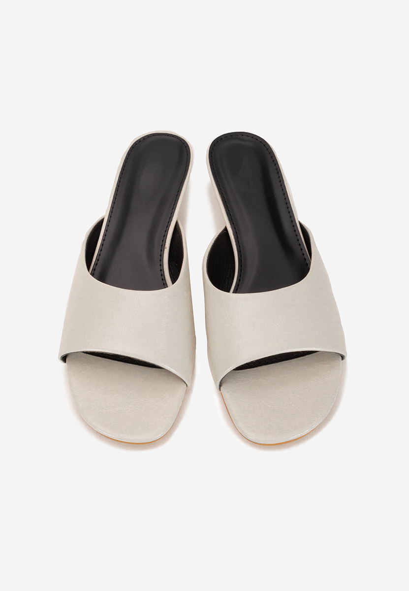 Чехли на ток Afelia бежов